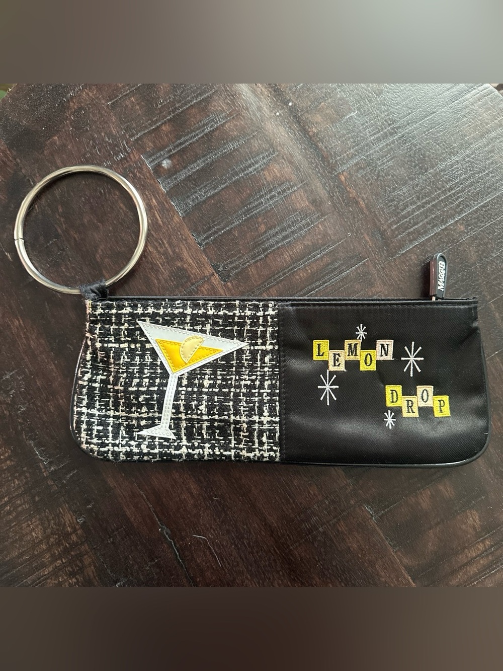 Vintage Maggi B "Lemon Drop" Cocktail Clutch / Wristlet